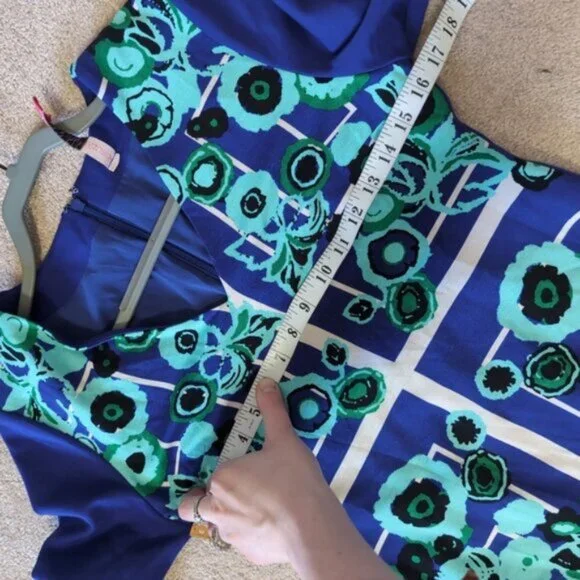 Anthropologie Tracy Reese Retro Mod 60s Floral Boho Fairy Garden Dress 2 - Picture 4 of 7